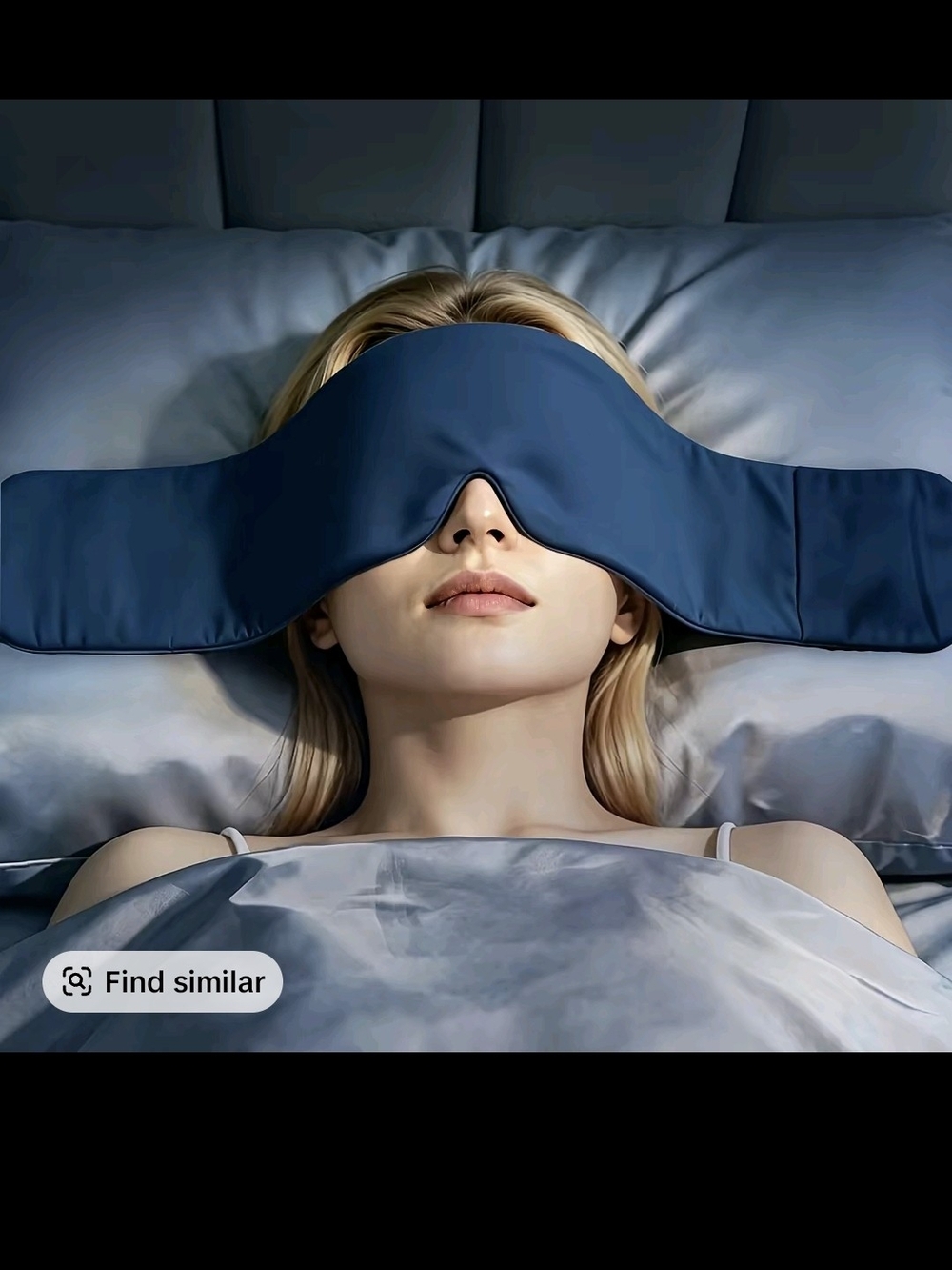 Weighted Sleep Mask In Blue Nwt - Picture 2 of 4